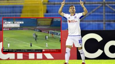 Matías Garrido marcó el 1-0 del Olimpia ante Comunicaciones.