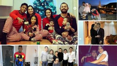 Los futbolistas hondureños, entre ellos algunos legionarios, pasaron en familia las fiestas navideñas.