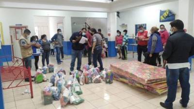 Las 44 familias han sido atendidas por Copeco.