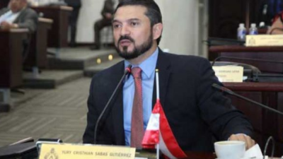 El diputado del Partido Liberal de Honduras (PL), Yury Sabas.