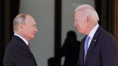 El presidente de Estados Unidos, Joe Biden y el presidente de Rusia Vladímir Putin.