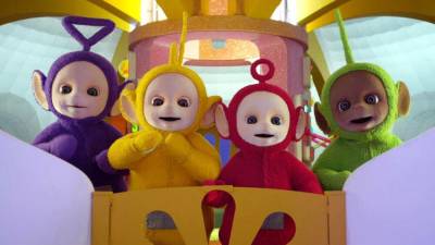 El grupo de personajes compuestos por Tinky Winky, Dipsy, Laa-Laa y Po.