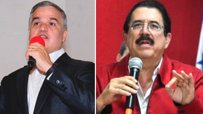 Yani Rosenthal, candidato presidencial, PL. Manuel Zelaya, ex presidente de Honduras.