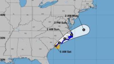 El Centro Nacional de Huracanes (NHC) de Estados Unidos emitió a primeras horas de este domingo su último boletín sobre Colin.