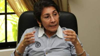 La diputada del Partido Salvador de Honduras (PSH), Maribel Espinoza.
