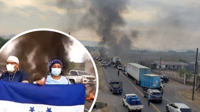 La protesta se registró en la carretera Panamericana misma que conduce de la ciudad de Choluteca hacia Tegucigalpa.