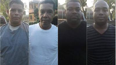 Los colombianos son César Augusto Oviedo Román y José Gabriel Babilonia López y los hondureños son Walter Lenin Ramos Reyes y Wildor Cristel Miguel Miguel.