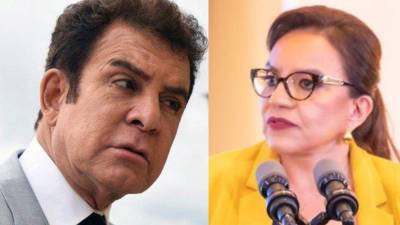 El designado presidencial, Salvador Nasralla y la presidenta de Honduras, Xiomara Castro.