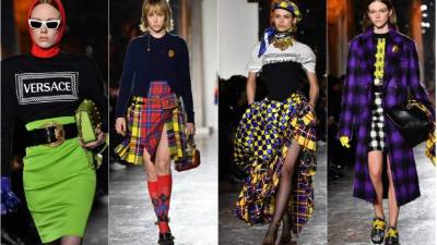 Lo que más destaca en los diseños son los estampados y destellos dorados que caracterizan a la firma. Una colección ecléctica en la que se presentan sofisticadas prendas con un punto de locura que dejan su protagonismo a las camisetas y las sudaderas con el logo de Versace que, sin duda, serán las prendas estrellas de la próxima temporada.