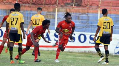 El Vida venció al Real España en la ida de la final de reservas con un gol de Chestyn Onofre. Foto Samuel Zelaya