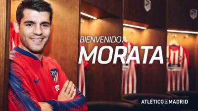 Morata espera relanzar su carrera en el Atlético, por el que ya pasó de niño antes de fichar por el Real Madrid. FOTO AFP.