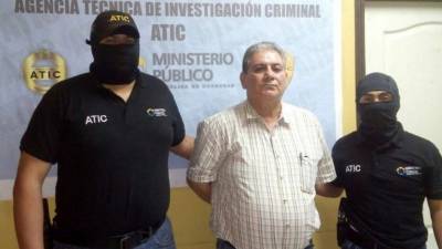 Agentes de la Atic capturaron a Edgardo Ramón Sabillón en San Pedro Sula la noche del viernes.