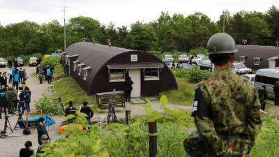 Yamato de 7 años fue descubierto por un soldado en un campo de entrenamiento militar. AFP