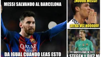 Estos son los mejores del triunfo del Barcelona sobre el Atlético de Madrid en la Liga española. Messi volvió a salvar al Barcelona.