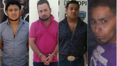 Bayron Fabricio Cerrato Padilla, Nelson Darío Méndez Zelaya, Benito Josué Cerrato Martínez﻿ y Alexi Omar Padilla Galindo (35).
