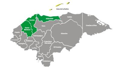 Mapa de alertas de Copeco.