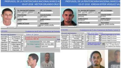 La fuga de los reos ocurrió a eso de las tres de la tarde.