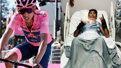 El ciclista colombiano Egan Bernal.