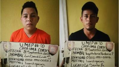 Los acusados Luis David León y Ángel Perdomo fueron enviados a prisión por el asesinato del menor.