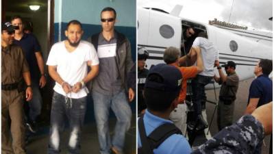 Jayro Ali Arias Mejía salió de Honduras encadenado de pies y manos.