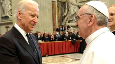 Joe Biden, presidente de Estados Unidos y el papa Francisco.