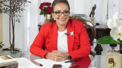 La nueva presidenta de Honduras, Xiomara Castro.