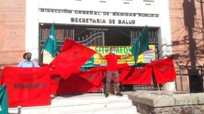 Sitramedhys protesta contra privatización de salud en hospitales de Cortés
