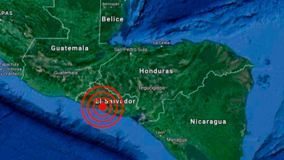 En El Salvador, la mayoría de los sismos que se producen habitualmente tienen su origen en aguas del océano Pacífico.