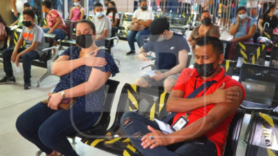 Jornada de vacunación en San Pedro Sula.