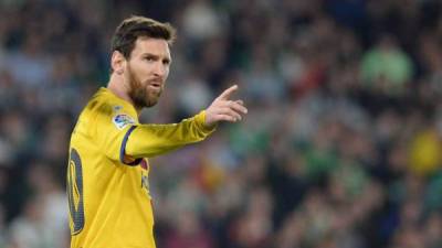 Lionel Messi es el máximo goleador en lo que va de la Liga de España.