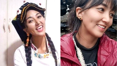 Amuchu, subía videos de ella paseando, cocinando o cantando con el traje tradicional tibetano.