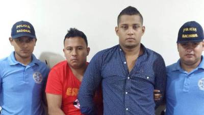 Carlos Humberto Ordóñez Rodríguez (29) y Kevin Omar Valle Barahona (24) fueron detenidos por la DPI.