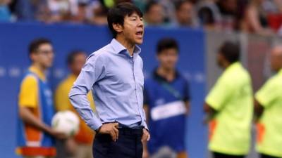 Taeyong Shin durante el partido contra México. Foto Juan Salgado/Enviado Especial