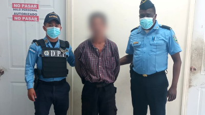 Imagen de la persona detenida.