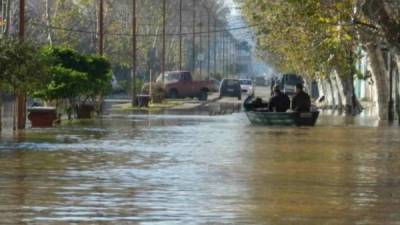 Inundaciones en el departamento uruguayo de Paysandú.