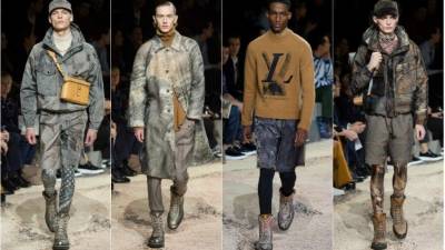 Las piezas con aire deportivo y toque chic cautivaron al público masculino. Los tonos metalizados son protagonistas en esta colección.