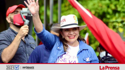 La candidata presidencial Xiomara Castro.