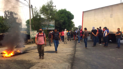 Protesta en Cofradía, Cortés.
