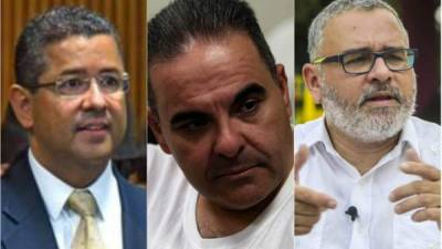 implicados. Los expresidentes Francisco Flores (Arena), Elías Antonio Saca (Arena) y Carlos Mauricio Funes (Fmln, izquierda) desviaron más de $681 millones, según la Fiscalía.