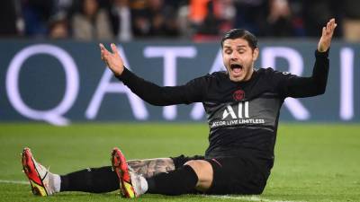 Mauro Icardi solamente ha marcado tres goles en la presente temporada con el PSG.