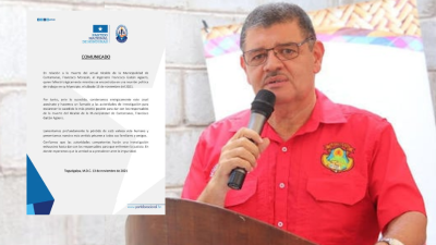 Francisco Gaitán, alcalde de Cantarranas asesinado.