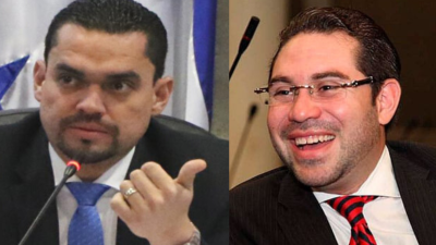 Los diputados Tomás Zambrano (PN) y Jorge Cálix (Libre).