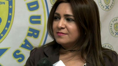 La presidenta del Partido Anticorrupción de Honduras (PAC), Marlene Alvarenga.