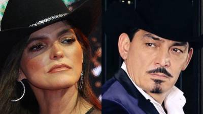 Los cantantes Ana Bárbara y José Manuel Figueroa.