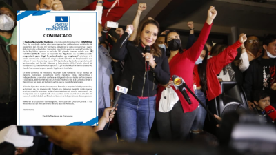 Xiomara Castro convocó ayer a sus simpatizantes a protestar en los bajos del Congreso.