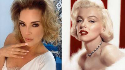 La ex Miss Universo Alicia Machado y la actriz Marilyn Monroe.