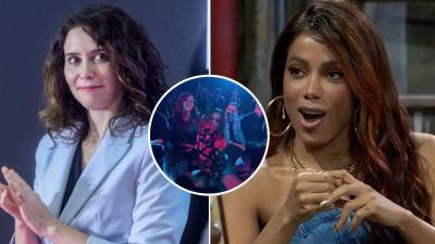 La presidenta de la Comunidad de Madrid, Isabel Díaz Ayuso y la cantante Anitta.
