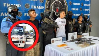 Fueron arrestados en un sector de Choloma, norte de Honduras.