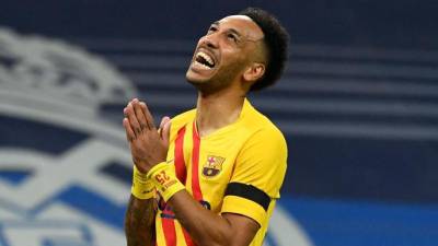 Pierre Emerick Aubameyang se ganó el cariño de la afición del Barcelona pese a estar poco tiempo con el cuadro culé.