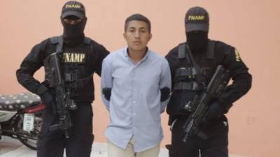 Foto del detenido Aarón Jorge Banegas Ávila.